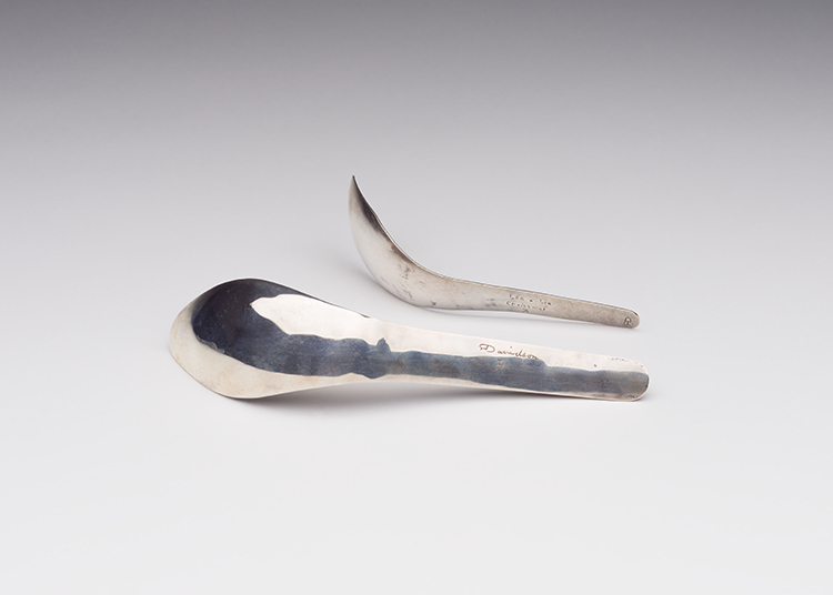 Two Butterfly Design Spoons by Robert Charles Davidson