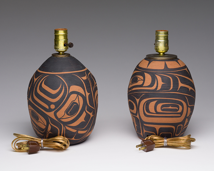 Kwakiutl Lamp Pair par Judith Cranmer