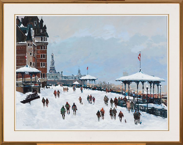 Québec, le Château Frontenac et la promenade des gouverneurs by Serge Brunoni