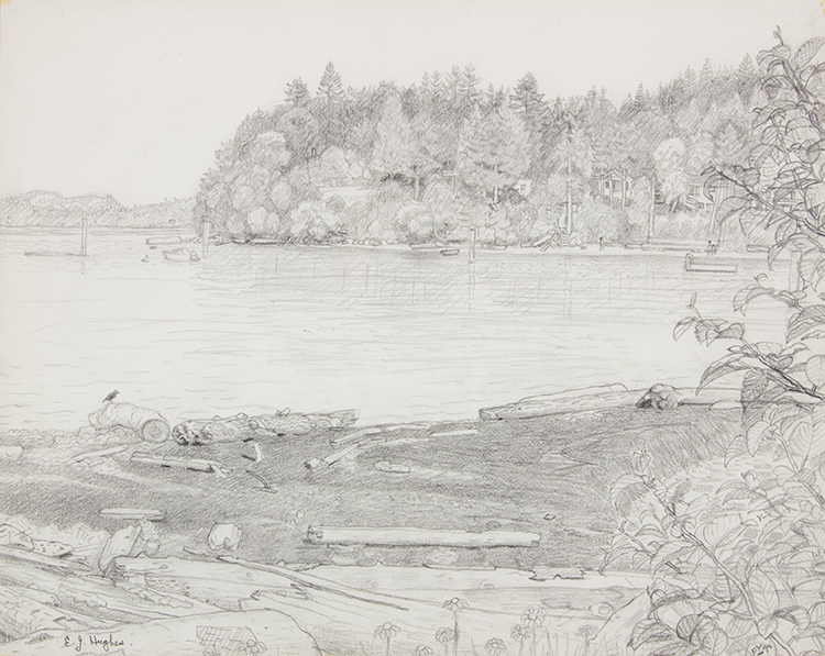 Osborne Bay by Edward John (E.J.) Hughes