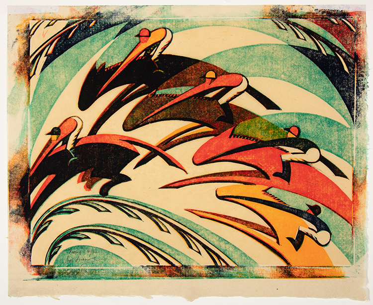Racing by Sybil Andrews
