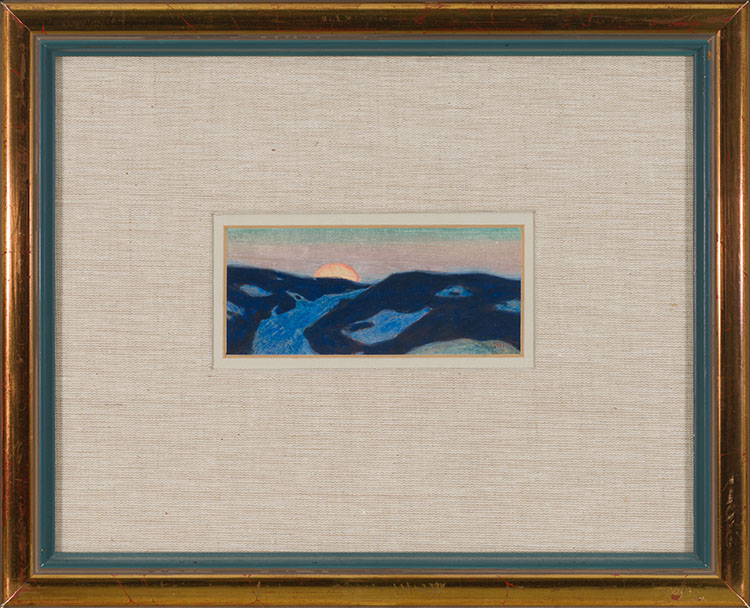 Moonrise, Baie St. Paul by Clarence Alphonse Gagnon