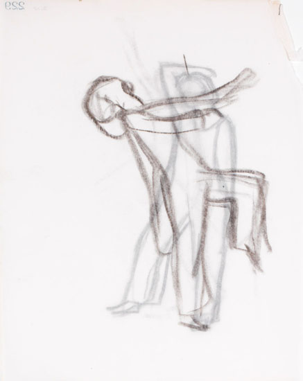 Standing Figure / Moving Figure (verso) by William Goodridge Roberts
