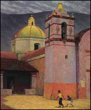 The Church of San Juanito, Oaxaca, Mexico by Frederick Bourchier Taylor sold for $2,300