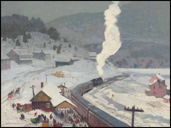Arriving at the Station by George Franklin Arbuckle vendu pour $14,950