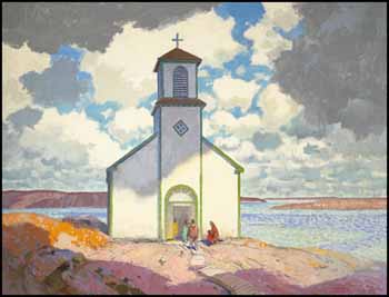The White Church by George Franklin Arbuckle sold for $10,350