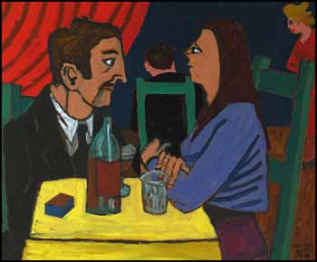 Couple in a Restaurant by Maxwell Bennett Bates