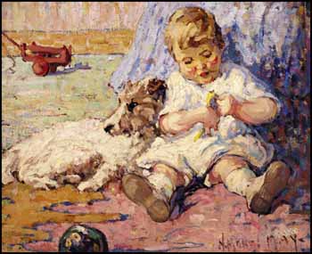 Child and Dog by Henrietta Mabel May