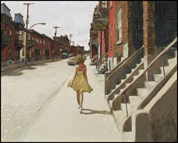 Une journée d'été, avenue Coloniale vers Duluth, Montréal by John Geoffrey Caruthers Little sold for $55,575