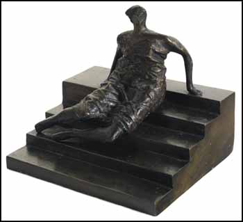 Maquette for Figure on Steps by Henry  Moore sold for $198,900