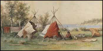 Canoe Encampment by Frederick Arthur Verner sold for $32,175