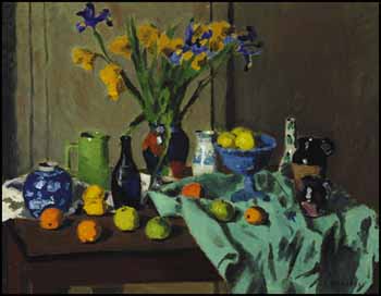 Still Life with Irises by William Goodridge Roberts sold for $64,350