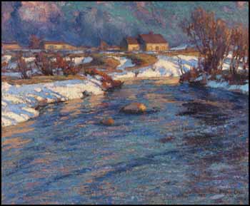 Winter Sunglow: Arthabaska by Marc-Aurèle de Foy Suzor-Coté sold for $269,100