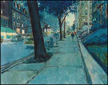 Sherbrooke at Drummond, Montreal by John Geoffrey Caruthers Little sold for $40,950