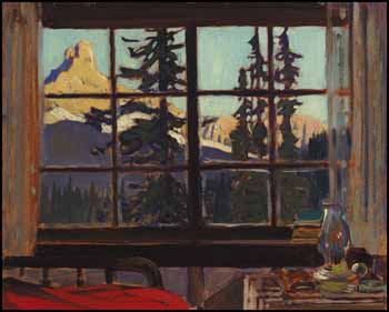 Morning, Mountain Camp (Cathedral Peak from O’Hara Camp) by James Edward Hervey (J.E.H.) MacDonald