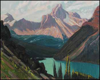 Study for Lake O'Hara and Cathedral Mountain, Rockies by James Edward Hervey (J.E.H.) MacDonald