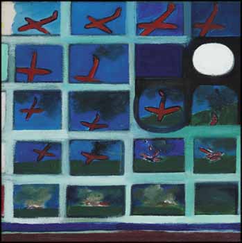 Disaster in Moonlight by Joyce Wieland sold for $17,700