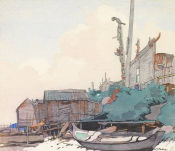 Mamalilicoola, BC by Walter Joseph (W.J.) Phillips sold for $61,250