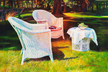 Waiting in the Sun in Salmonier by Mary Frances Pratt sold for $49,250
