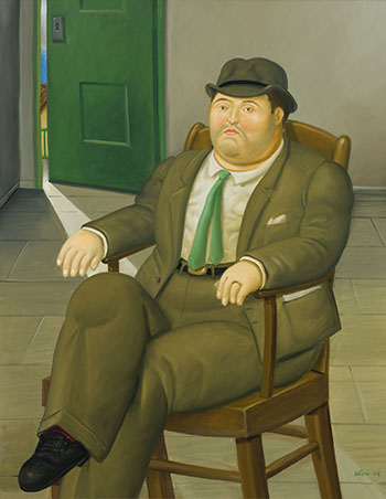 Seated Man by Fernando Botero