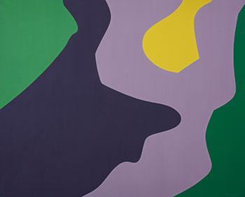 Passages gris, violet-jaune by Fernand Leduc