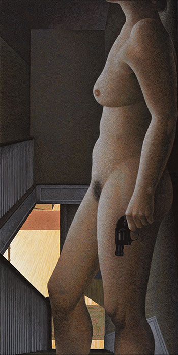 Woman with Revolver by Alexander Colville