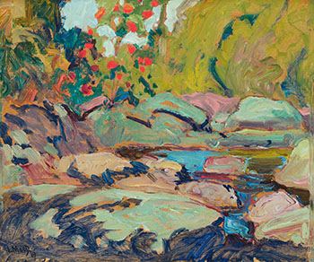 On Mongoose Creek, Algoma by James Edward Hervey (J.E.H.) MacDonald sold for $265,250