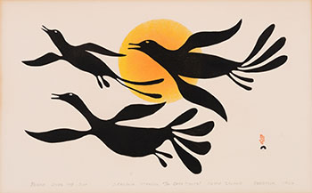 Birds over the Sun by Kenojuak Ashevak