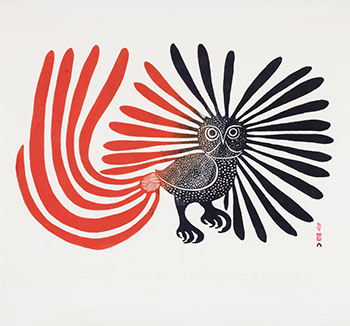 The Enchanted Owl by Kenojuak Ashevak sold for $205,250