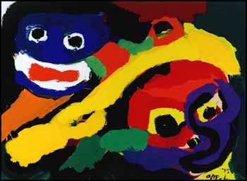 Happy Faces by Karel Appel sold for $34,500