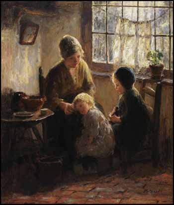 Nearing Bed Time by Bernard Pothast sold for $5,558