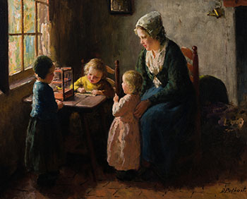 Mother and Children by Bernard Pothast sold for $3,438