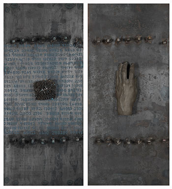 Behind the Gates (Diptych) by Betty Roodish Goodwin