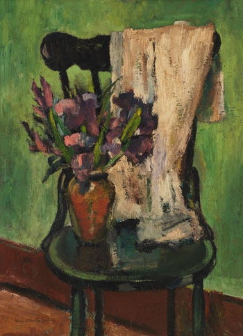 Bouquet on a Chair by William Lewy Leroy Stevenson