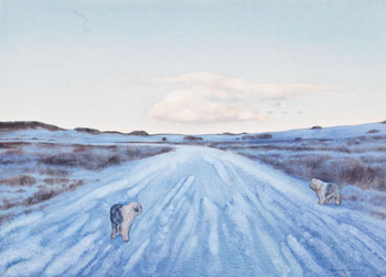 Blue Road by Alexandra (Sandy) Haeseker