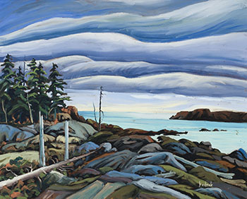 Shoreline at Dusk by Ron Hedrick sold for $2,250