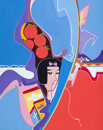 Silent Tears of Apples by Alex Simeon Janvier sold for $18,750