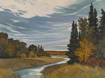 Lake Superior Provincial Park by Richard (Dick) Ferrier sold for $1,500