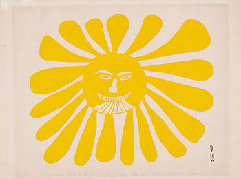The Woman Who Lives in the Sun by Kenojuak Ashevak sold for $46,250