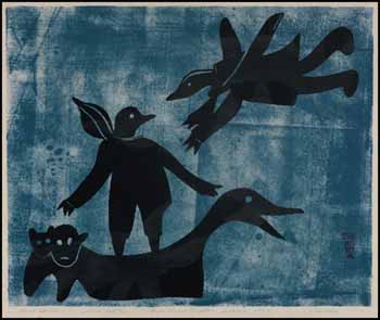 Bird Spirits by Napachie Pootoogook sold for $1,755