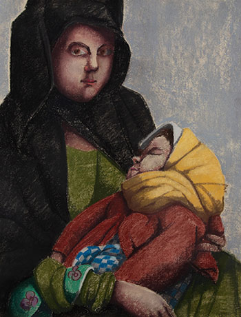 Mother & Child by Louise Scott sold for $219
