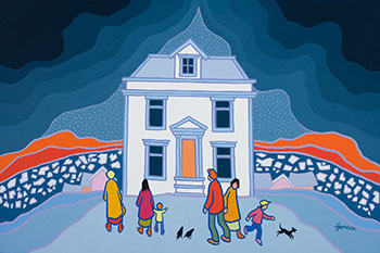 House on the Hill by Ted Harrison