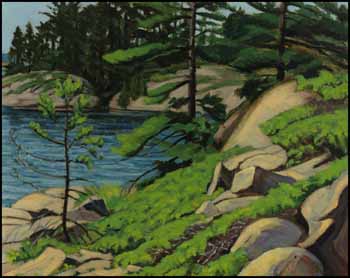 Landscape, Georgian Bay, Ontario by Frederick Bourchier Taylor sold for $3,218