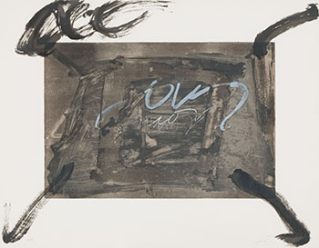 Untitled Abstract by Antoni Tàpies vendu pour $875