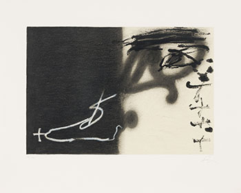 Untitled Abstract by Antoni Tàpies sold for $875