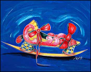 Untitled - Skate with Strawberries by Toller Cranston sold for $690
