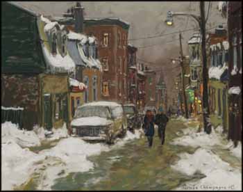 Rue Sutherland, Cartier St. Roch, Vieux Quebec by Horace Champagne