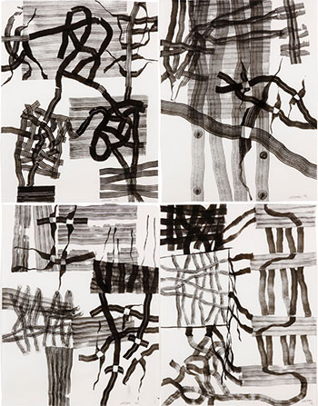 Untitled (Four Ink Drawings) by David Urban sold for $3,750