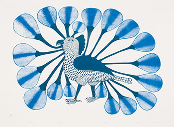 Owl in Blue by Kenojuak Ashevak