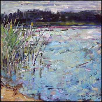 Turquoise Reeds (01382/2013-2208) by Judith Zinkan sold for $540